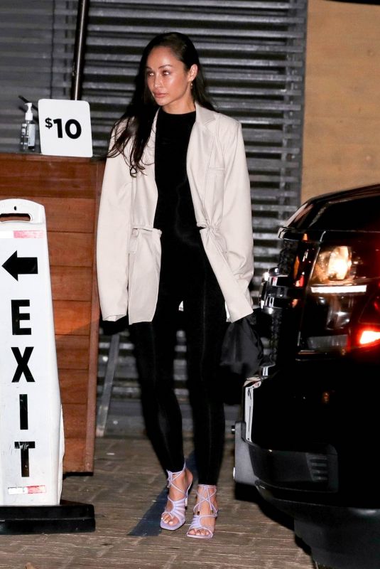 CARA SANTANA Out for Late Dinner at Nobu in Malibu 07/03/2021