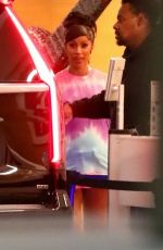 CARDI B Leaves Boa Steakhouse in Los Angeles 07/06/2021