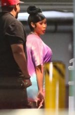 CARDI B Leaves Boa Steakhouse in Los Angeles 07/06/2021