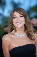 CARLA BRUNI at De Son Vivant Screening at 74th Annual Cannes Film Festival 07/10/2021