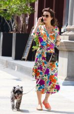 CARLA GUGINO Out with Her Dog in New York 07/24/2021