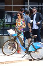 CARLA GUGINO Out with Her Dog in New York 07/24/2021