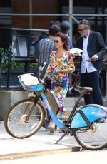 CARLA GUGINO Out with Her Dog in New York 07/24/2021