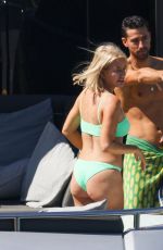 CAROLINE STANBURY in Bikini and Sergio Carrallo on Holiday in Mykonos 07/02/2021