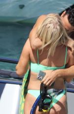 CAROLINE STANBURY in Bikini and Sergio Carrallo on Holiday in Mykonos 07/02/2021