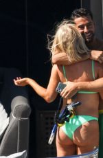 CAROLINE STANBURY in Bikini and Sergio Carrallo on Holiday in Mykonos 07/02/2021