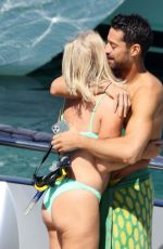CAROLINE STANBURY in Bikini and Sergio Carrallo on Holiday in Mykonos 07/02/2021