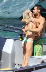 CAROLINE STANBURY in Bikini and Sergio Carrallo on Holiday in Mykonos 07/02/2021