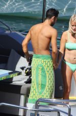 CAROLINE STANBURY in Bikini and Sergio Carrallo on Holiday in Mykonos 07/02/2021