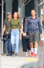 CAROLINE TYLER and Zachary Levi Out in New York 07/10/2021