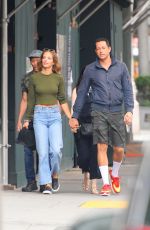 CAROLINE TYLER and Zachary Levi Out in New York 07/10/2021