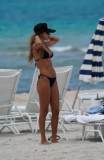 CHANTEL JEFFRIES in Bikini at a Beach in Miami 07/23/2021