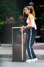 CHANTEL JEFFRIES Leaves Her Hotel in New York 07/18/2021