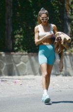 CHANTEL JEFFRIES Leaves Morning Workout in Los Angeles 07/12/2021