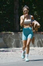 CHANTEL JEFFRIES Leaves Morning Workout in Los Angeles 07/12/2021