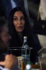 CHER Out for Dinner with Friends in Portofino 07/18/2021