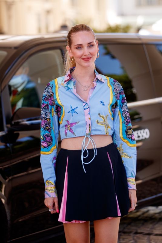 CHIARA FERRAGNI Arrives at Martinez Hotel at 74th Cannes Film Festival 07/09/2021