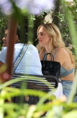 CHIARA FERRAGNI on Terrace of Martinez Hotel in Cannes 07/07/2021