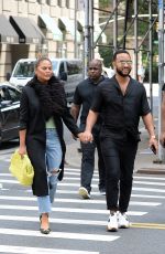 CHRISSY TEIGEN and John Legend Out in New York 07/30/2021