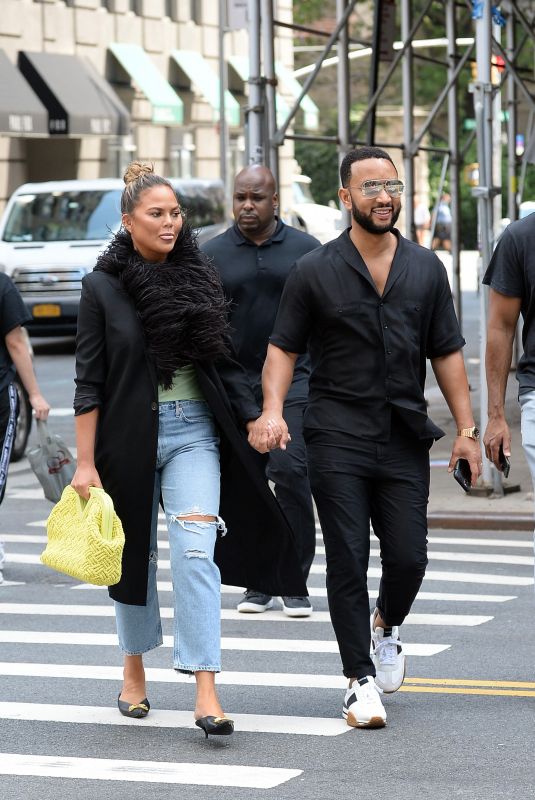 CHRISSY TEIGEN and John Legend Out in New York 07/30/2021