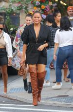 CHRISSY TEIGEN Out and About in New York 07/30/2021