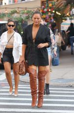 CHRISSY TEIGEN Out and About in New York 07/30/2021