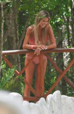 CHRISTINA ANSTEAD in Bikini at a Natural Swimming Hole in Tulum 07/08/2021