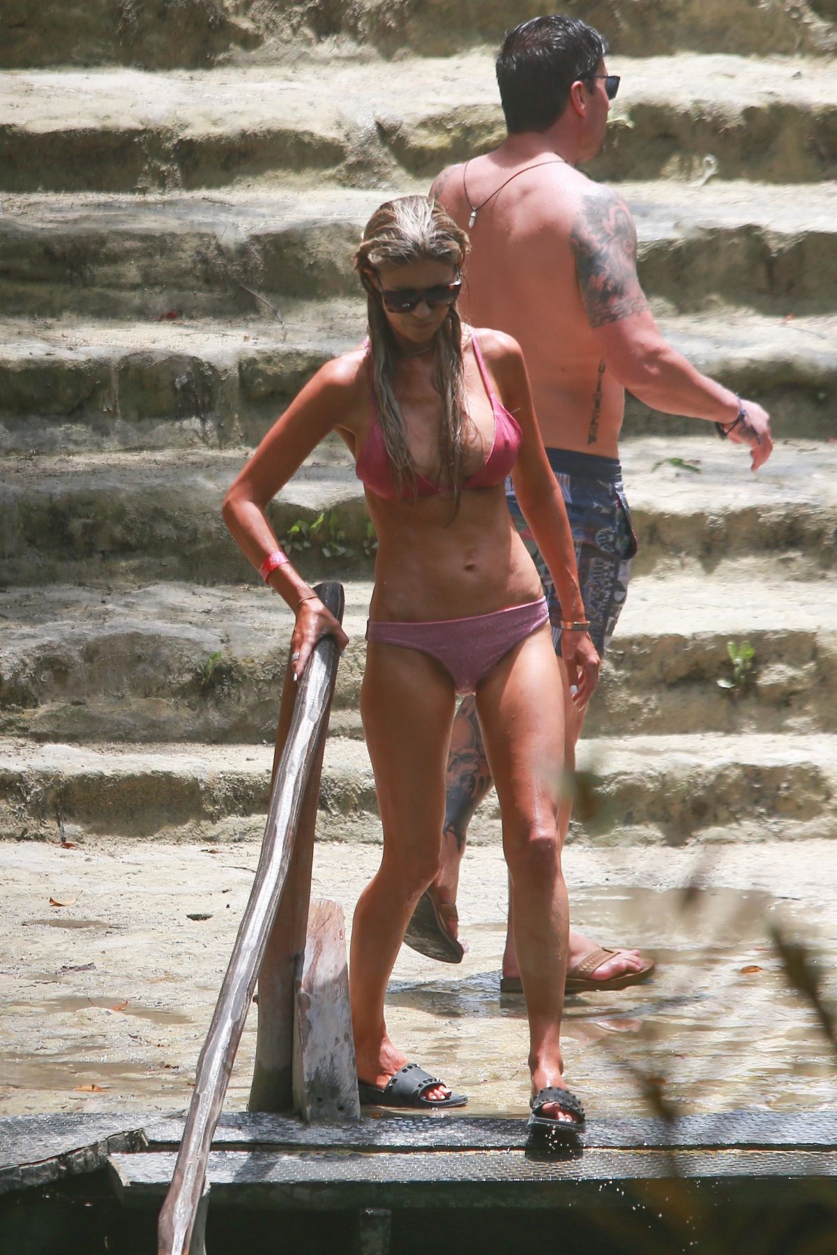 CHRISTINA ANSTEAD in Bikini at a Natural Swimming Hole in Tulum 07/08/2021.