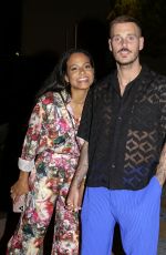 CHRISTINA MILIAN and Matt Pokora at La Gioia Restaurant in Saint-Tropez 07/10/2021