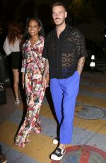 CHRISTINA MILIAN and Matt Pokora at La Gioia Restaurant in Saint-Tropez 07/10/2021