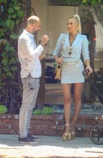 CHRISTINE QUINN Filming Selling Sunset Show on Melrose Place in Hollywood 07/10/2021