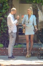 CHRISTINE QUINN Filming Selling Sunset Show on Melrose Place in Hollywood 07/10/2021
