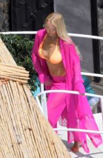 CHRISTINE QUINN in Bikini at Amalfi Coast 07/25/2021