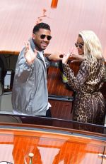 CIARA and Russel Wilson Leaves Venice 07/04/2021
