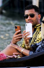 CIARA and Russell Wilson Riding a Gondola in Venice 07/01/2021
