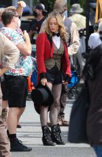 CIATY LOTZ on the Set of Legends of Tomorrow in Vancouver 07/20/2021