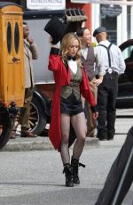 CIATY LOTZ on the Set of Legends of Tomorrow in Vancouver 07/20/2021