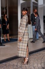 CINDY BRUNA Leaves Martinez Hotel at 74th Cannes Film Festival 07/16/2021