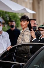 CINDY BRUNA Leaves Martinez Hotel at 74th Cannes Film Festival 07/16/2021