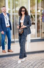 CINDY BRUNA Out at 74th Annual Cannes Film Festival in Cannes 07/17/2021
