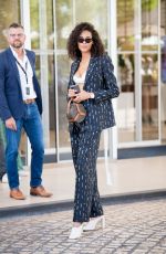 CINDY BRUNA Out at 74th Annual Cannes Film Festival in Cannes 07/17/2021