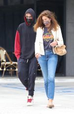 CINDY CRAWFORD and Presley Gerber Out at Malibu Mall Plaza 07/26/2021