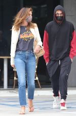 CINDY CRAWFORD and Presley Gerber Out at Malibu Mall Plaza 07/26/2021