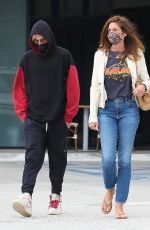 CINDY CRAWFORD and Presley Gerber Out at Malibu Mall Plaza 07/26/2021
