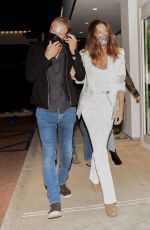 CINDY CRAWFORD and Rande Gerber Night Out in Malibu 07/24/2021