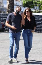 CINDY CRAWFORD and Rande Gerber Out Shopping in West Hollywood 07/29/2021