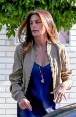 CINDY CRAWFORD Leaves a Hair Salon in West Hollywood 07/21/2021