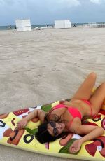 CLAUDIA ROMANI in Bikini at a Beach in Miami 07/14/2021