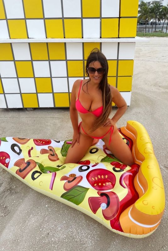 CLAUDIA ROMANI in Bikini at a Beach in Miami 07/14/2021
