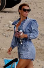 COLEEN ROONEY Out at a Beach in Wales 07/28/2021